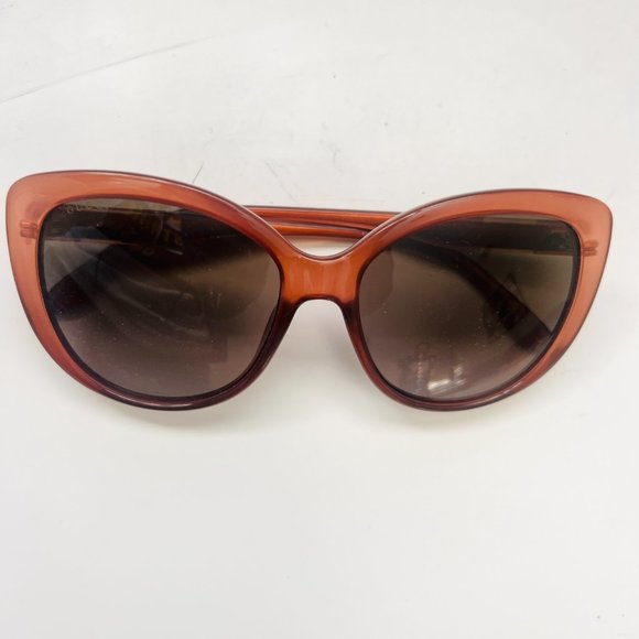 GUCCI Retro Brown 57 mm Plastic Frame Gray Gradient Sunglasses - Picture 2 of 6